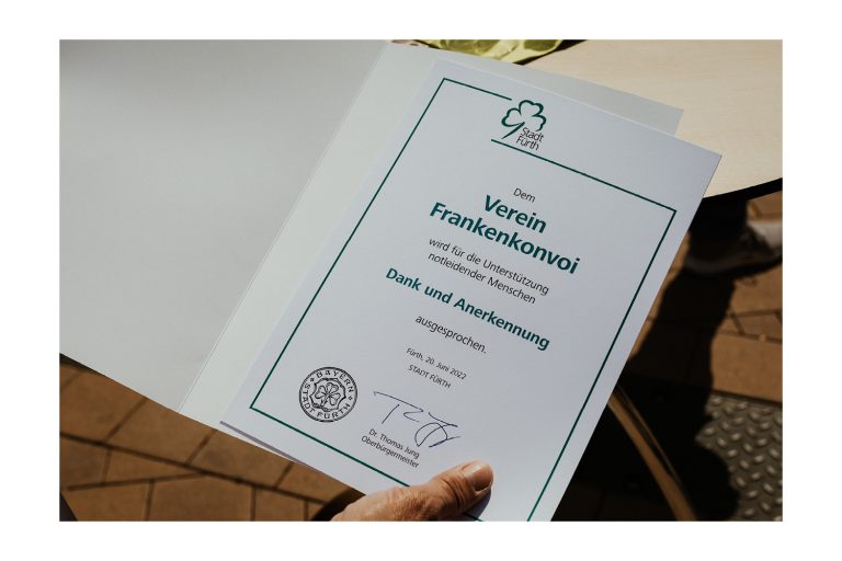 Ehrenbrief der Stadt Fürth und Zukunftspreis.
